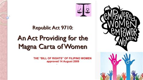 MAGNA CARTA OF WOMEN .